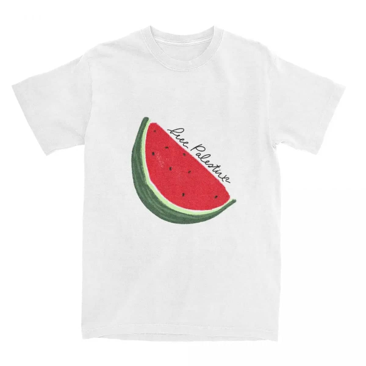 T-shirt Free Palestine – s, blanc